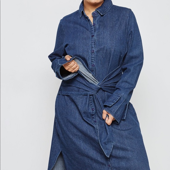 lost ink denim dress